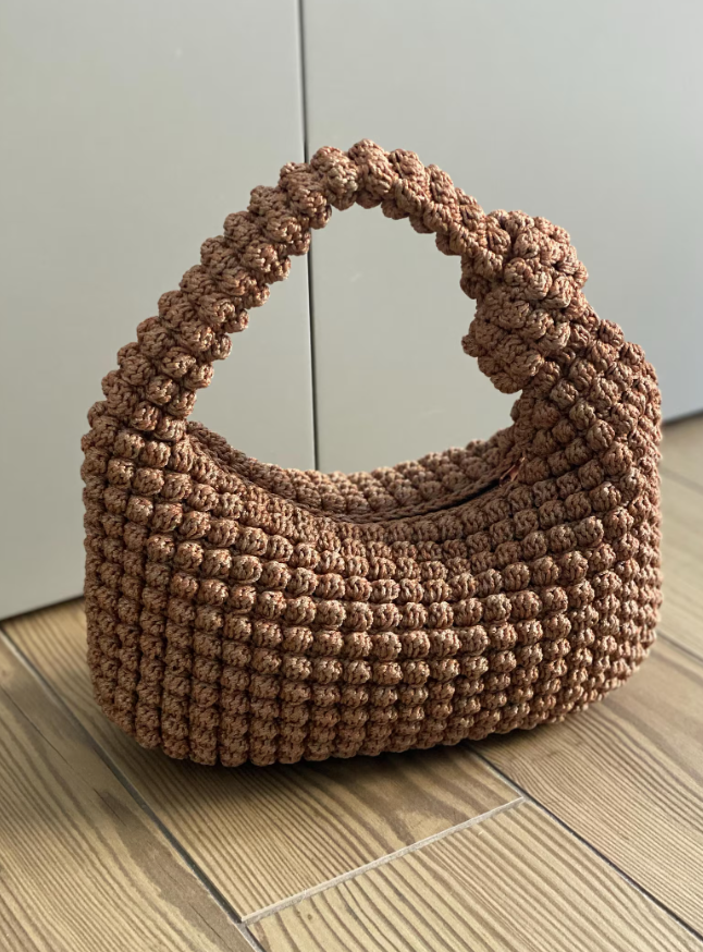 Crochet Crescent Bag Pattern PDF | Easy Boho Handbag Tutorial | Instant Digital Download